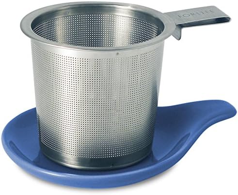 FORLIFE Hook Handle Tea Infuser and Dish Set, Blue by Unknown