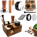 9PCS 51mm Espresso Accessories Kit with Wood Tamping Station by Unknown