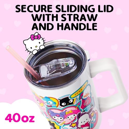 Silver Buffalo Sanrio Hello Kitty and Friends Stainless Steel Tumbler, 40oz - Image 4