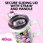 Silver Buffalo Sanrio Hello Kitty and Friends Stainless Steel Tumbler, 40oz - Image 4