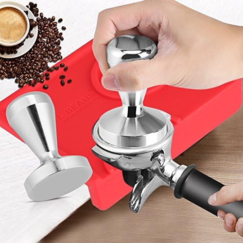Coffee Tamper Kit, 51mm Stainless Steel Coffee Tamper Flat Base Espresso Beans Press Tool and Anti-Slip Silicone Coffee Pad Mat Holder Set - Image 6