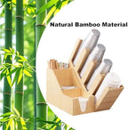 Cup and Lid Holder, Cup Dispenser with Coffee Pods Stand & Straw Organizer, Coffee Bar Organizer for Countertop, Disposable Cups Holder for Coffee Station, Bar, Home,Bamboo 03 - Image 3