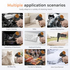 BiLOLLY Compressed Air Duster, 130,000 RPM Electric Air Duster Blower, Rechargeable Turbo Fan with Stepless Speed Control, Portable Mini Jet Blower for Computer, Keyboard, Car, Home and Outdoor - Image 7