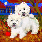 CafePress West Highland Terrier Westie Tumbled Stone - Set of 4 Coasters Set of 4 - Image 2