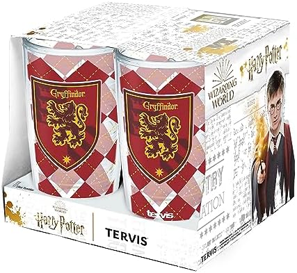 Tervis Harry Potter Gryffindor Collection Made in USA Double Walled Insulated Tumbler Travel Cup Keeps Drinks Cold & Hot, 16oz - 4pk, Gryffindor by TervisTumblerCompany