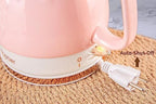 Toptier Electric Ceramic Tea Kettle, Boil Water Quickly and Easily, Detachable Swivel Base & Boil Dry Protection, Carefree Auto Shut Off, 1 L (1 LITER, Light Pink) - Image 4