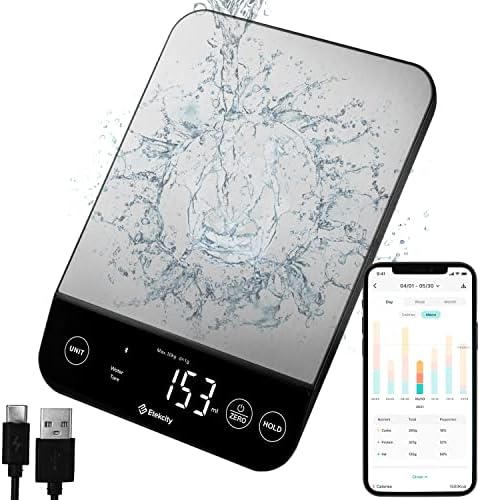 Etekcity 22lb Food Nutrition Scale, Smart Calorie Calculator, Waterproof by Etekcity