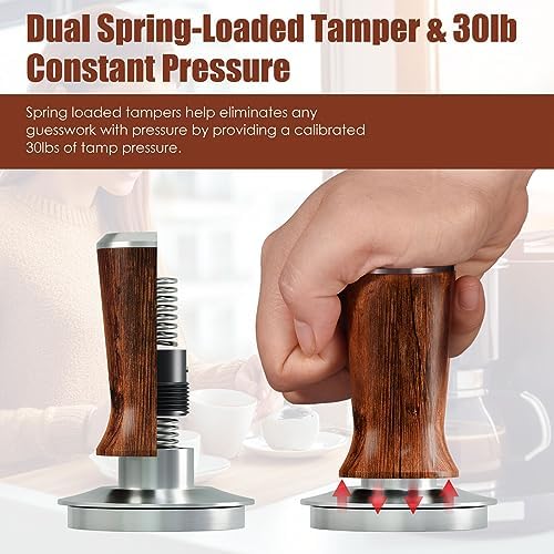 MATOW Spring Loaded Espresso Hand Tamper Fits Breville 54mm Portafilter - Image 3
