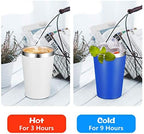 VEGOND 12oz Tumbler Stainless Steel Tumbler bulk Vacuum Insulated Double Wall Travel Tumbler with Lid and Straw Reusable Tumbler, White 6 Pack - Image 3