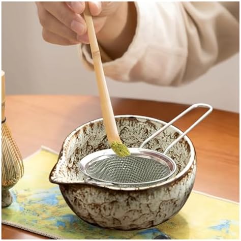 6PCS Matcha Tea Set Whisk Teaspoon Sets Bowl Holder For Tea-Making Tools(Cyan 6pcs) - Image 4