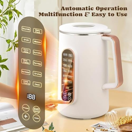 Automatic Milk Frother, Milk Frother Machine with Hot and Cold Functionality, 1500ml Large Capacity and 12H Smart Appointment, Quiet Foaming and Easy Cleaning, For Home and Kitchen Use - Image 3