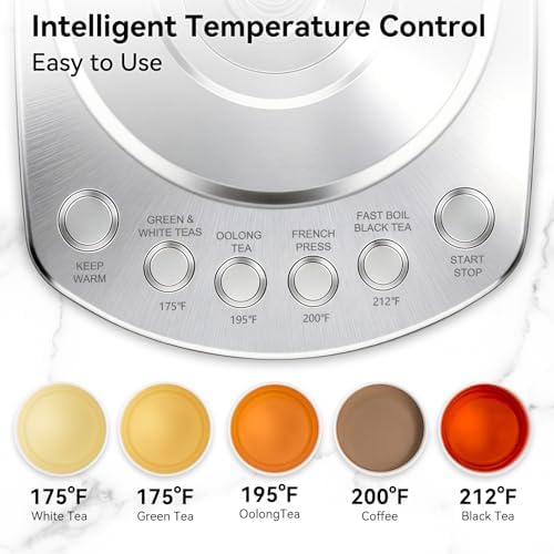 Electric Kettle With Tea Infuser, BPA Free, 1200w Fast Heat - Image 2
