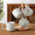 famiware Coffee Mugs Set of 6, Starlight 11 oz Mug Cups Set with Handle - Image 6