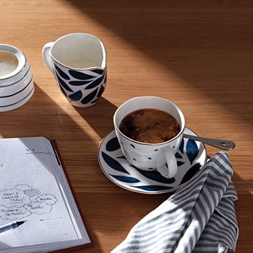 Lenox Blue Bay 4-Piece Teacup & Saucer Set, 2.09, White - Image 5