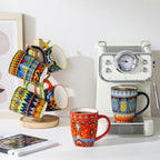 vancasso KRVI Ceramic Coffee Mugs, Set of 6, 16 oz - Image 6