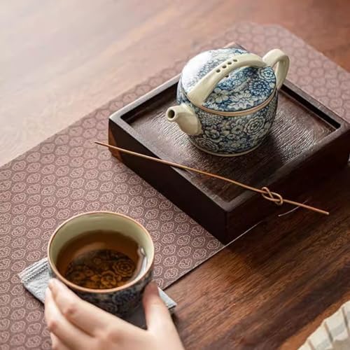 Tea Pots For Loose Tea Antique Blue and White Teapot, Han Tile Pot, Ceramic Teapot, Kung Fu Tea Set with Tea Cup, Household Tea Set Tea Infuser Pot - Image 7