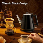 Small Gooseneck Electric Kettle 0.9L, 1000W 304 Stainless Steel - Image 2