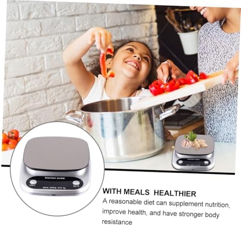 Stainless Steel Kitchen Scale LCD Display 0.1g Rechargeable 3kg - Image 7