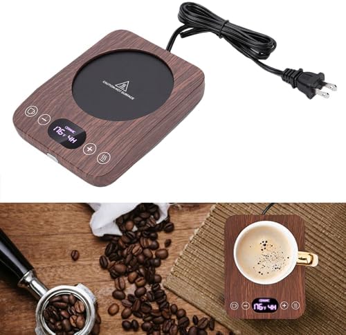 Coffee Mug Warmer for Desk, Electric Beverage Warmer Plate with 9 Temperature Settings, Auto Shut Off, Fast Heating Coffee Cup Candle Melter for Tea, Milk, Hot Drinks - Image 5