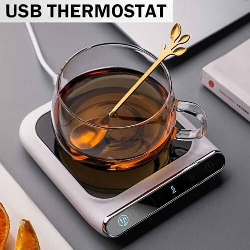 Coffee Mug Warmer for Desk, Smart USB Electric Beverage Tea Water Milk Warmer, Coffee Mug Warmer Heating Plate with Auto Shut Off - Image 3