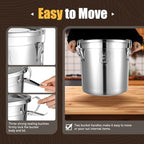 DYNAMI 8.7Gal 304 Stainless Steel Bucket Milk Can with Airtight Lid - Image 3
