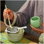 9pcs Matcha Making Set Brush Exquisite Bowl With Whisk Tea Tools(9-piece set A) - Image 2