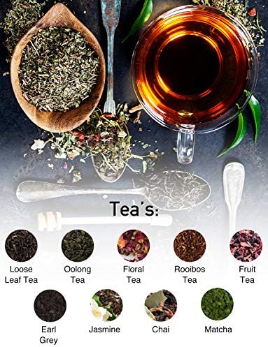 SAKI Large Porcelain Teapot, 48 Ounce Tea Pot with Infuser, Loose Leaf and Blooming Tea Pot - Black - Image 7