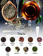 SAKI Large Porcelain Teapot, 48 Ounce Tea Pot with Infuser, Loose Leaf and Blooming Tea Pot - Black - Image 7