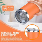 20 oz Tumbler with Lids and Straws, Stainless Steel Insulated Travel Coffee Mug, Double Wall Vacuum Insulated Tumblers, Powder Coated Coffee Tumbler for Cold & Hot Drinks (Mix Color-7) - Image 5
