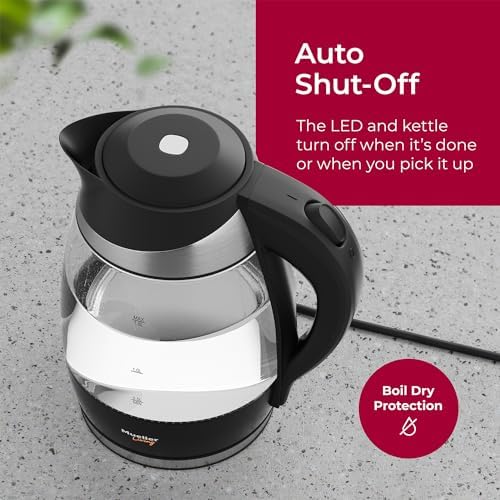 Mueller Living 1.8L Electric Kettle, Tea Kettle for Boiling Water - Image 6