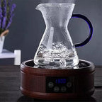 HASMI Coffee Kettle 600ML Coffee Kettle Pour Over Coffee Maker Drip Glass Coffee Pot with Filter Hand Percolator Coffee Tea Filter Container Coffee Maker (Color : Gold) - Image 6