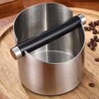 Coffee Knock Box Non-slip Base with Stainless Steel Removable Knock Bar and Includes Clean Brush for Collecting Coffee Grounds and Western Restaurants - Image 4
