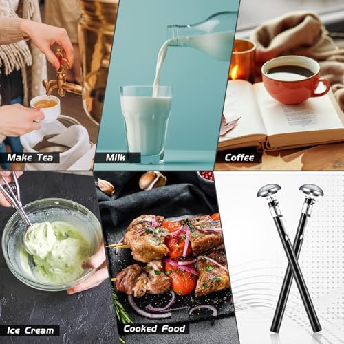Xuhal 24 Pcs Stainless Steel Kitchen Dial Thermometer 5",Black - Image 6