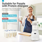 50.73oz Nut Milk Maker Machine: 12 in 1 Automatic Soy Milk Maker with Detachable Design, Homemade Juice,Almond,Oat Milks for Plant Based Milks, 24H Delay Start/Keep Warm/Auto-Clean/Safety Lock - Image 6