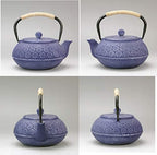 tetsubin cast iron kettle workshop japanese Healthy cast iron Teapot with Stainless Steel Infuser （800mL）【1.4Kg】 - Image 2
