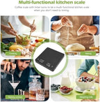 Digital Coffee Scale with Timer USB Rechargeable 0.1g High Accuracy Small Coffee Scale with Auto Tare for Kitchen Home (5kg/0.1g) - Image 2