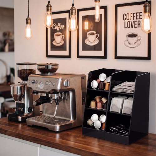 2 Pcs Acrylic Coffee Bar Organizer, Simple, 12.01 x 7.48 x 5.31 Inches - Image 3