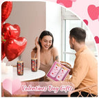 6 Pcs Glass Cups with Lids and Straws 16 oz Hearts Coffee,Red - Image 6