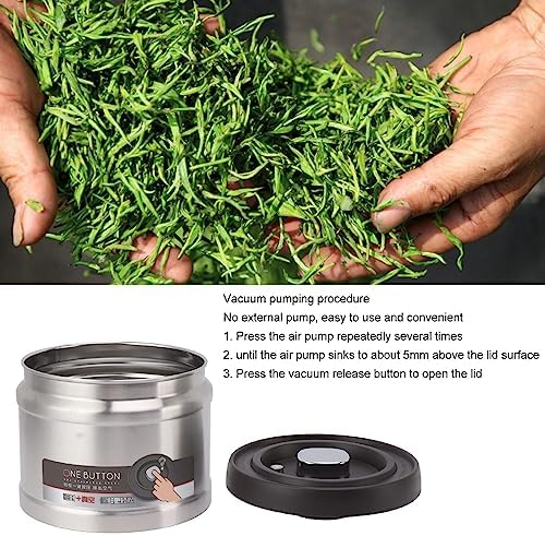 Vacuum Sealed Coffee Container, 304 Stainless Steel Airtight - Image 5