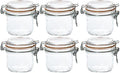 ADERIA H7562 Le Parfait Sealed Storage Containers, 6.8 fl oz (200 ml), Set of 6, Made in France, Glass Canisters, Airtight Containers, Condiments, Bottles, Airtight Coffee Beans by Unknown