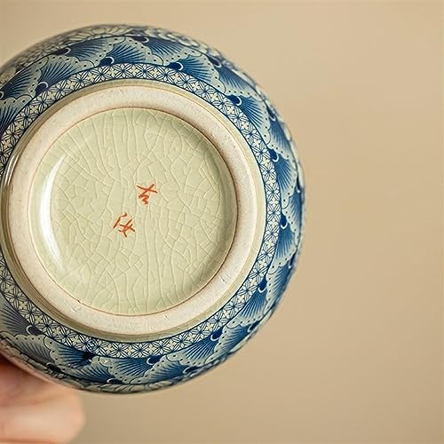 Tea Tins Canister Small Sealed Jar Retro Zen Loose Leaf Tea Storage Jar Chinese Vintage Ru Kiln Storage Jar Tea Storage Containers - Image 4