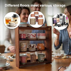 Coffee Mug Holder Wooden Cup Rack Mug Display Shelf Coffee Cup Holder for Countertop 4 Tier Wood Coffee Mugs Holder for Kitchen Coffee Cup Storage - Image 5