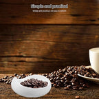 Tea Vessel Ceramic Coffee Bean Dosing Cup Coffee Bean Weight Tray Container Coffee Bean Measuring Cup Spoon Flower Loose Tea Scoop Coffee Bar Organizer Chinese Tea Ceremony Accessories (White) - Image 7