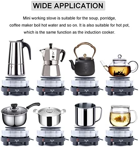 Mini Stove,Portable 500W Electric Mini Stove Hot Plate Multifunction Home Heater (US Plug 110V), suitable for the soup and the porridge,hot pot - Image 6