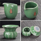 Japanese Cast Iron Tetsubin Teapot Portable Travel Ceramics Teapot Cups Handmade Chinese Kung Fu Tea Set Home Office Business Tea Accessories - Image 7