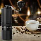 Manual Coffee Grinder with Stainless Steel Burr, Hand Coffee Grinder External Adjustable Grind Setting for Espresso, French Press (Black) - Image 6