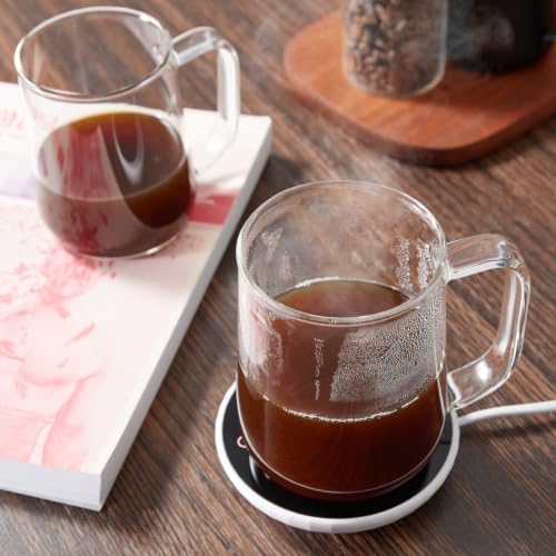Large Glass Coffee Mugs, 24 oz Glass Coffee Cups Set of 6, Clear Borosilicate Glass Mugs with Handles for Cappuccino, Tea, Latte, Hot/Cold Beverages, Wine, Americano, Smoothies - Image 5