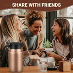 Insulated Coffee Carafe, 51 oz, Keeps Hot for 12H, Copper - Image 6