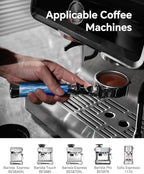 54mm Bottomless Portafilter Fits Breville Sage Barista Express Machines - MUVNA 3 Ear Naked Portafilter with 16g Double-layer Filter Basket, Blue - Image 6