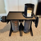 Versatile Stand & Storage Box for Standard Aeropress Coffee Makers - Ideal for Air Drying, Organizing, and Featuring Dedicated Slots for Scoop, Mixer, and Paper Cups (White) - Image 4
